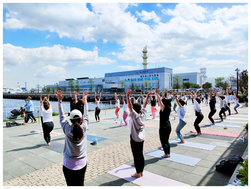MARINE YOGA 2023 レッスン風景
