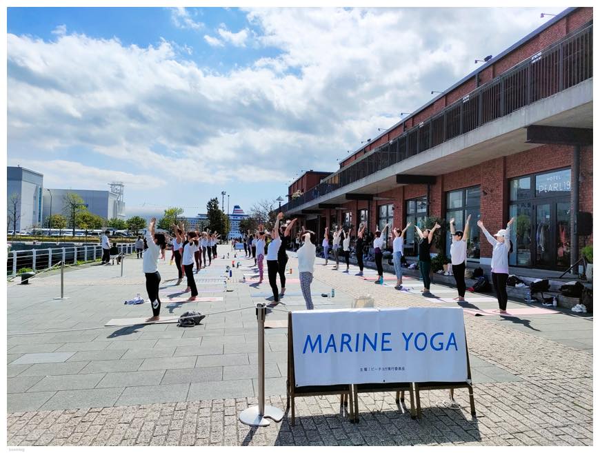 MARINE YOGA 2023 レッスン風景