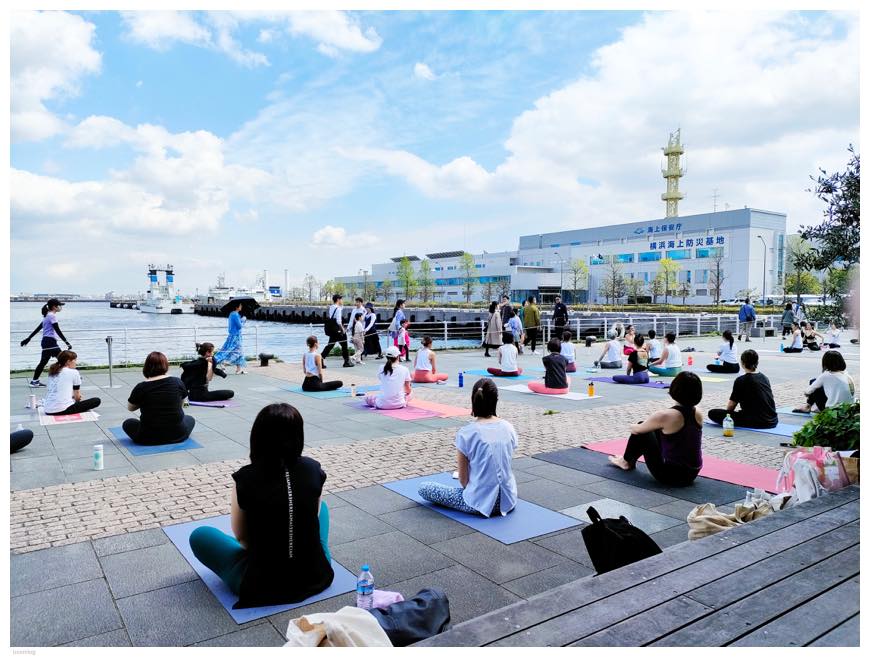 MARINE YOGA 2023 レッスン風景