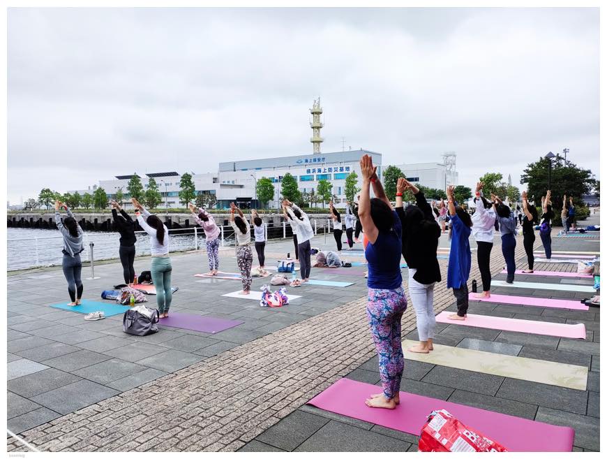 MARINE YOGA 2023 レッスン風景