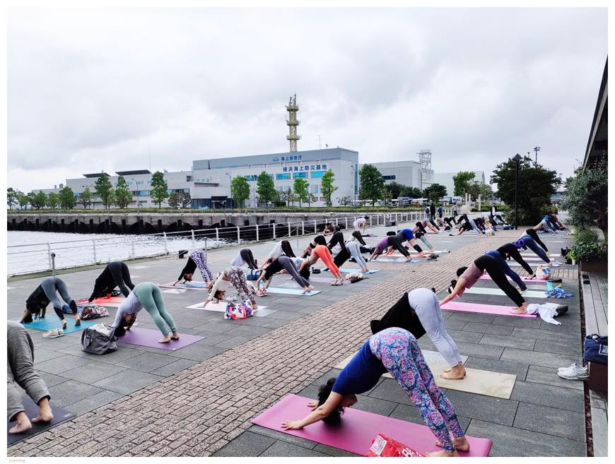 MARINE YOGA 2023 レッスン風景