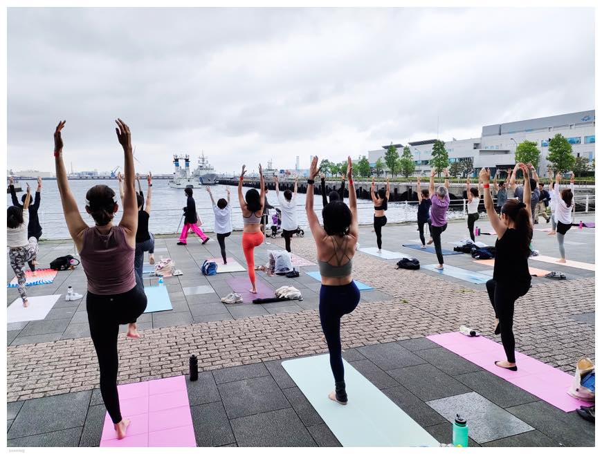 MARINE YOGA 2023 レッスン風景
